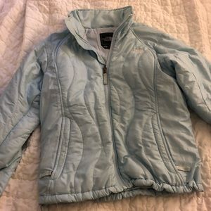 North face light blue jacket